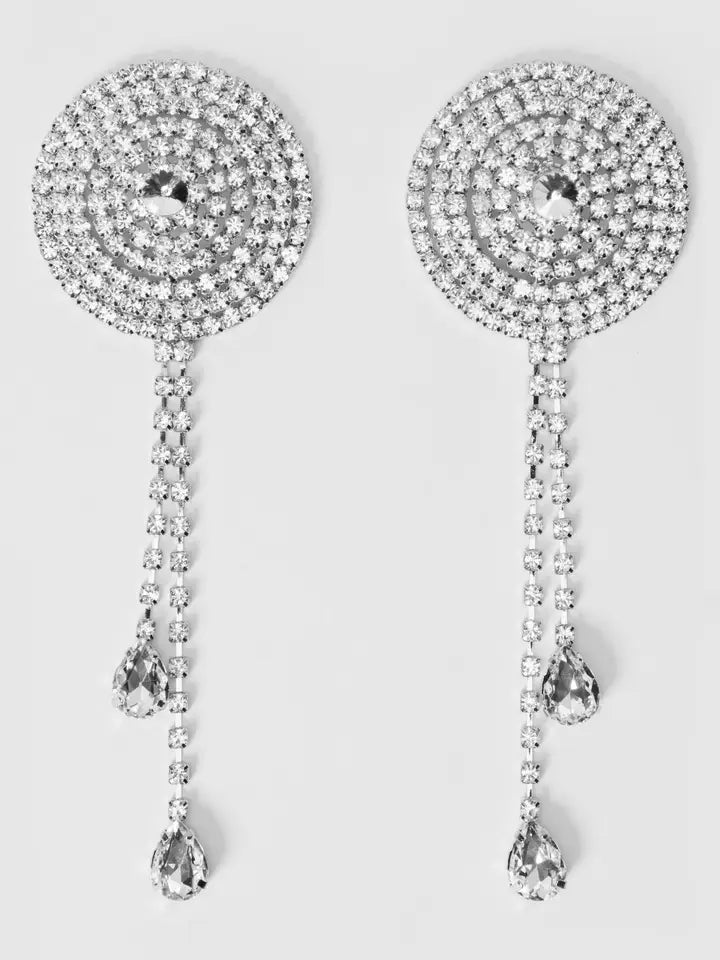 Rhinestone Cone & Dangle Nipple Covers