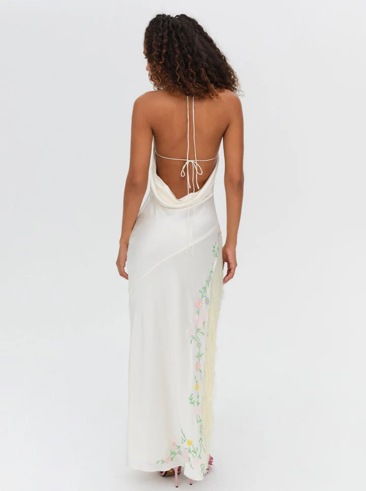 Tina Embroidered Maxi Dress